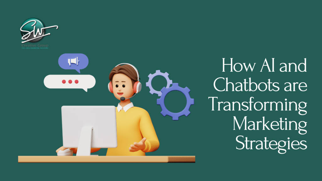 A vector image of a person talking to an AI chatbot with the blog title.